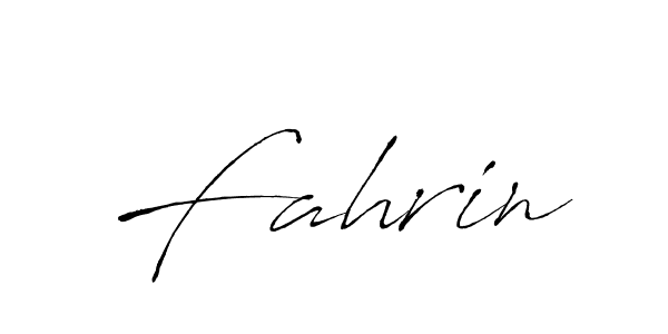 Fahrin stylish signature style. Best Handwritten Sign (Antro_Vectra) for my name. Handwritten Signature Collection Ideas for my name Fahrin. Fahrin signature style 6 images and pictures png