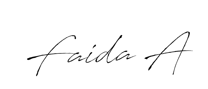 Make a beautiful signature design for name Faida A. With this signature (Antro_Vectra) style, you can create a handwritten signature for free. Faida A signature style 6 images and pictures png