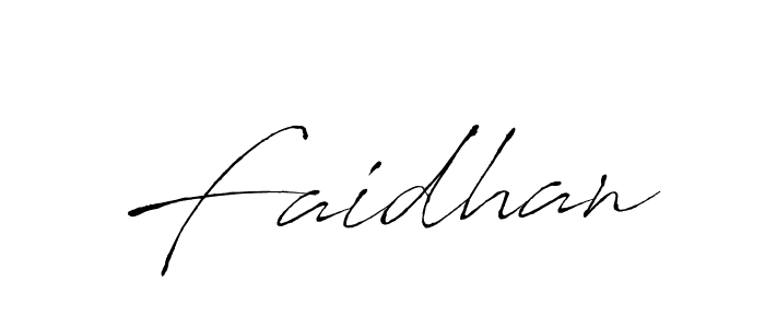 How to make Faidhan signature? Antro_Vectra is a professional autograph style. Create handwritten signature for Faidhan name. Faidhan signature style 6 images and pictures png