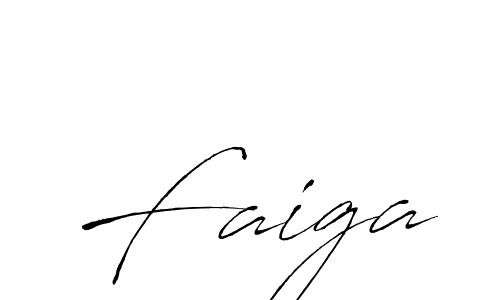 Make a beautiful signature design for name Faiga. With this signature (Antro_Vectra) style, you can create a handwritten signature for free. Faiga signature style 6 images and pictures png