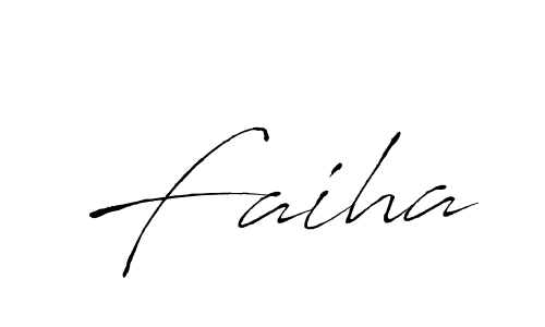 How to make Faiha signature? Antro_Vectra is a professional autograph style. Create handwritten signature for Faiha name. Faiha signature style 6 images and pictures png