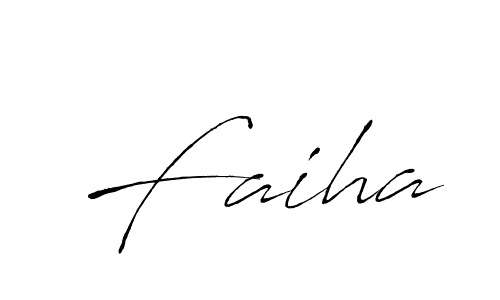 How to make Faiha signature? Antro_Vectra is a professional autograph style. Create handwritten signature for Faiha name. Faiha signature style 6 images and pictures png