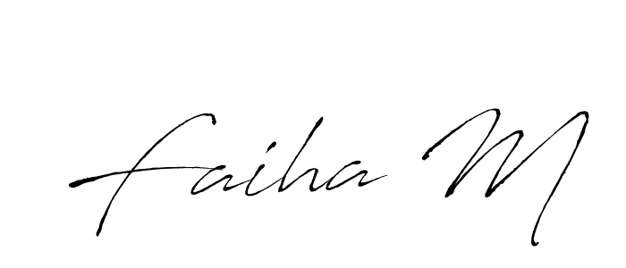 Make a beautiful signature design for name Faiha M. Use this online signature maker to create a handwritten signature for free. Faiha M signature style 6 images and pictures png