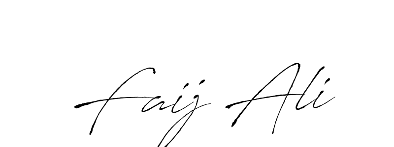 How to make Faij Ali signature? Antro_Vectra is a professional autograph style. Create handwritten signature for Faij Ali name. Faij Ali signature style 6 images and pictures png