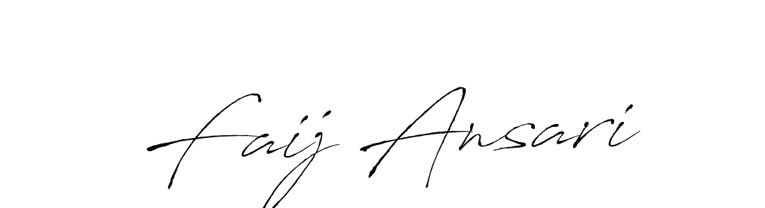 Create a beautiful signature design for name Faij Ansari. With this signature (Antro_Vectra) fonts, you can make a handwritten signature for free. Faij Ansari signature style 6 images and pictures png