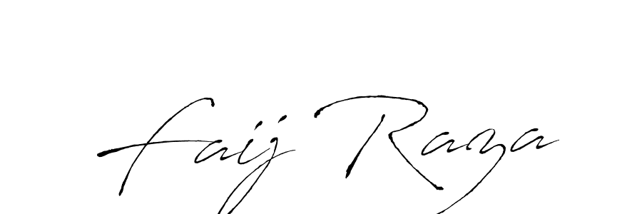 Design your own signature with our free online signature maker. With this signature software, you can create a handwritten (Antro_Vectra) signature for name Faij Raza. Faij Raza signature style 6 images and pictures png