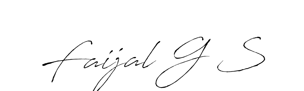 Antro_Vectra is a professional signature style that is perfect for those who want to add a touch of class to their signature. It is also a great choice for those who want to make their signature more unique. Get Faijal G S name to fancy signature for free. Faijal G S signature style 6 images and pictures png