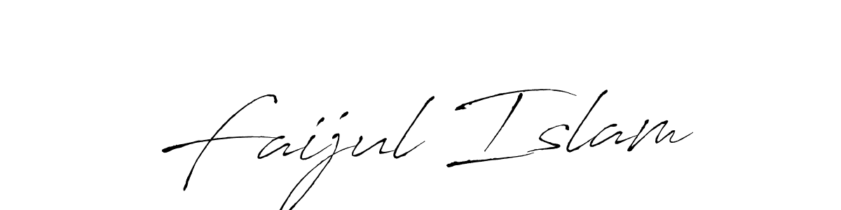 Design your own signature with our free online signature maker. With this signature software, you can create a handwritten (Antro_Vectra) signature for name Faijul Islam. Faijul Islam signature style 6 images and pictures png