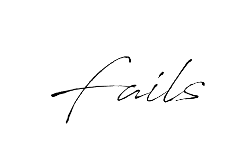 Antro_Vectra is a professional signature style that is perfect for those who want to add a touch of class to their signature. It is also a great choice for those who want to make their signature more unique. Get Fails name to fancy signature for free. Fails signature style 6 images and pictures png