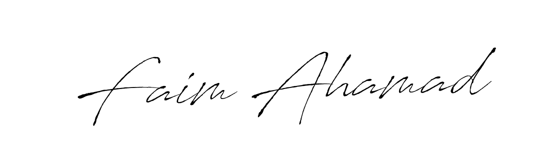 if you are searching for the best signature style for your name Faim Ahamad. so please give up your signature search. here we have designed multiple signature styles  using Antro_Vectra. Faim Ahamad signature style 6 images and pictures png