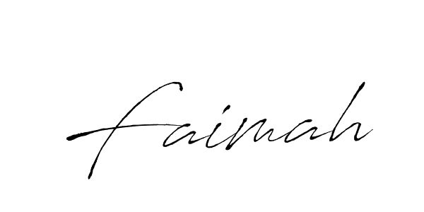 Design your own signature with our free online signature maker. With this signature software, you can create a handwritten (Antro_Vectra) signature for name Faimah. Faimah signature style 6 images and pictures png