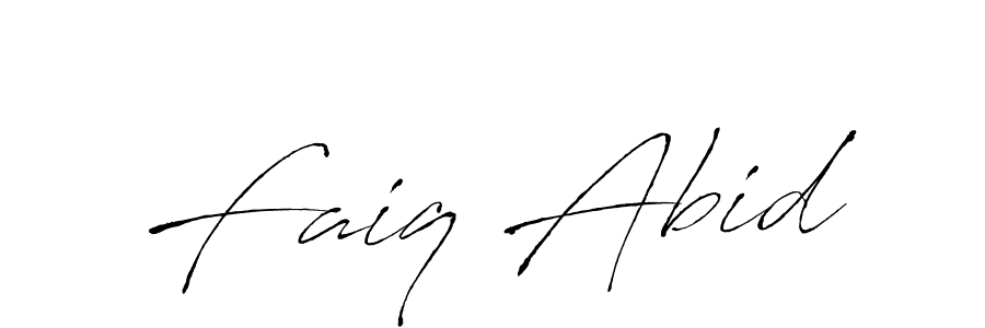 How to make Faiq Abid name signature. Use Antro_Vectra style for creating short signs online. This is the latest handwritten sign. Faiq Abid signature style 6 images and pictures png