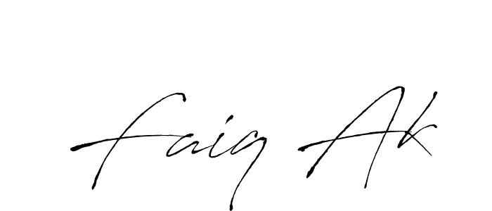How to make Faiq Ak signature? Antro_Vectra is a professional autograph style. Create handwritten signature for Faiq Ak name. Faiq Ak signature style 6 images and pictures png
