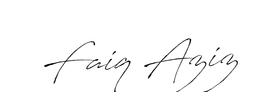 How to make Faiq Aziz name signature. Use Antro_Vectra style for creating short signs online. This is the latest handwritten sign. Faiq Aziz signature style 6 images and pictures png