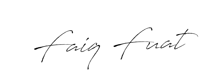 The best way (Antro_Vectra) to make a short signature is to pick only two or three words in your name. The name Faiq Fuat include a total of six letters. For converting this name. Faiq Fuat signature style 6 images and pictures png
