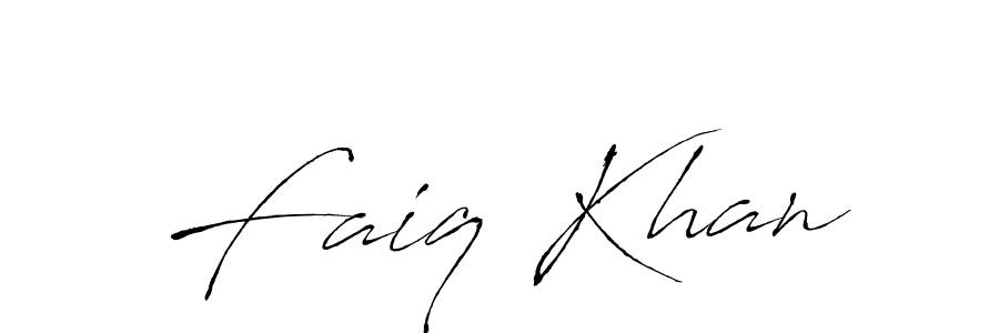 Design your own signature with our free online signature maker. With this signature software, you can create a handwritten (Antro_Vectra) signature for name Faiq Khan. Faiq Khan signature style 6 images and pictures png