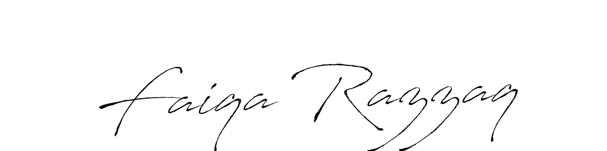 How to make Faiqa Razzaq name signature. Use Antro_Vectra style for creating short signs online. This is the latest handwritten sign. Faiqa Razzaq signature style 6 images and pictures png