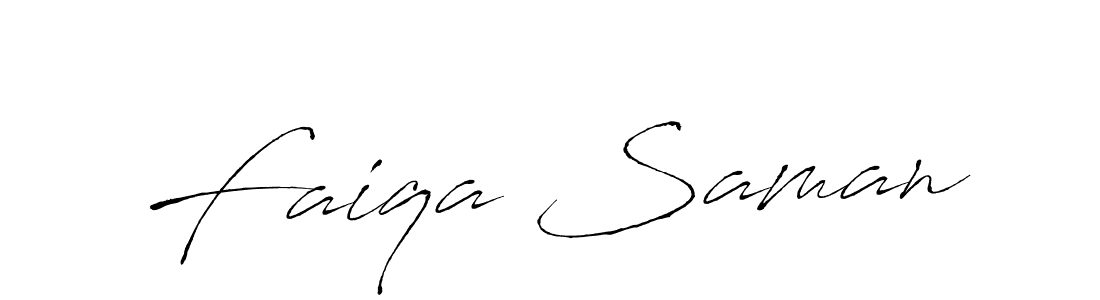 Faiqa Saman stylish signature style. Best Handwritten Sign (Antro_Vectra) for my name. Handwritten Signature Collection Ideas for my name Faiqa Saman. Faiqa Saman signature style 6 images and pictures png