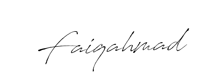 Make a beautiful signature design for name Faiqahmad. With this signature (Antro_Vectra) style, you can create a handwritten signature for free. Faiqahmad signature style 6 images and pictures png