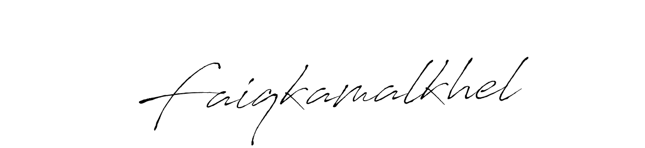 How to make Faiqkamalkhel signature? Antro_Vectra is a professional autograph style. Create handwritten signature for Faiqkamalkhel name. Faiqkamalkhel signature style 6 images and pictures png