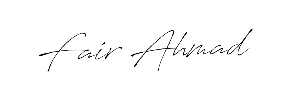 How to make Fair Ahmad signature? Antro_Vectra is a professional autograph style. Create handwritten signature for Fair Ahmad name. Fair Ahmad signature style 6 images and pictures png