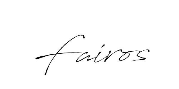 You should practise on your own different ways (Antro_Vectra) to write your name (Fairos) in signature. don't let someone else do it for you. Fairos signature style 6 images and pictures png