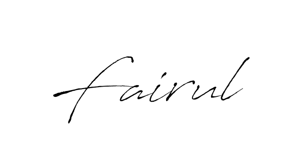 Fairul stylish signature style. Best Handwritten Sign (Antro_Vectra) for my name. Handwritten Signature Collection Ideas for my name Fairul. Fairul signature style 6 images and pictures png