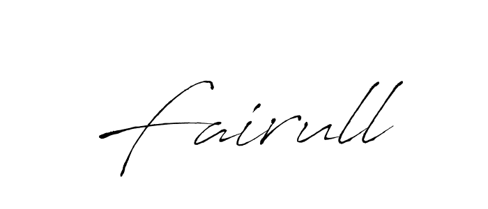 if you are searching for the best signature style for your name Fairull. so please give up your signature search. here we have designed multiple signature styles  using Antro_Vectra. Fairull signature style 6 images and pictures png