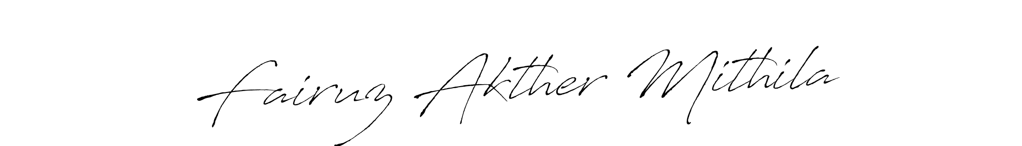 Use a signature maker to create a handwritten signature online. With this signature software, you can design (Antro_Vectra) your own signature for name Fairuz Akther Mithila. Fairuz Akther Mithila signature style 6 images and pictures png