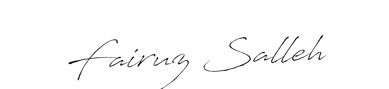 Fairuz Salleh stylish signature style. Best Handwritten Sign (Antro_Vectra) for my name. Handwritten Signature Collection Ideas for my name Fairuz Salleh. Fairuz Salleh signature style 6 images and pictures png