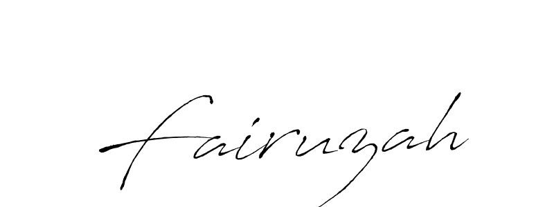 Create a beautiful signature design for name Fairuzah. With this signature (Antro_Vectra) fonts, you can make a handwritten signature for free. Fairuzah signature style 6 images and pictures png