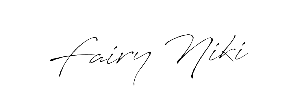 Also You can easily find your signature by using the search form. We will create Fairy Niki name handwritten signature images for you free of cost using Antro_Vectra sign style. Fairy Niki signature style 6 images and pictures png
