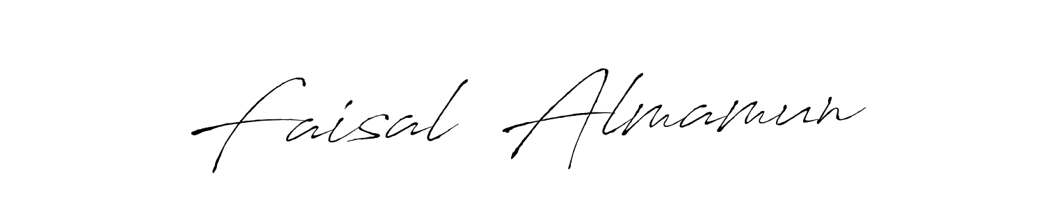 The best way (Antro_Vectra) to make a short signature is to pick only two or three words in your name. The name Faisal  Almamun include a total of six letters. For converting this name. Faisal  Almamun signature style 6 images and pictures png