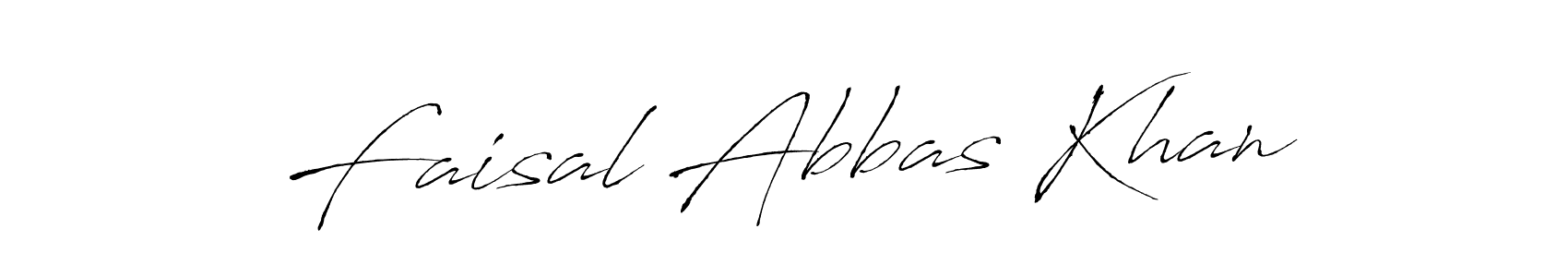 Design your own signature with our free online signature maker. With this signature software, you can create a handwritten (Antro_Vectra) signature for name Faisal Abbas Khan. Faisal Abbas Khan signature style 6 images and pictures png