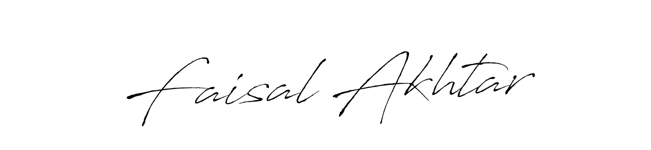 Create a beautiful signature design for name Faisal Akhtar. With this signature (Antro_Vectra) fonts, you can make a handwritten signature for free. Faisal Akhtar signature style 6 images and pictures png