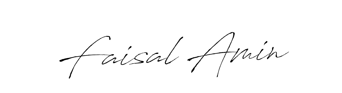 How to make Faisal Amin name signature. Use Antro_Vectra style for creating short signs online. This is the latest handwritten sign. Faisal Amin signature style 6 images and pictures png