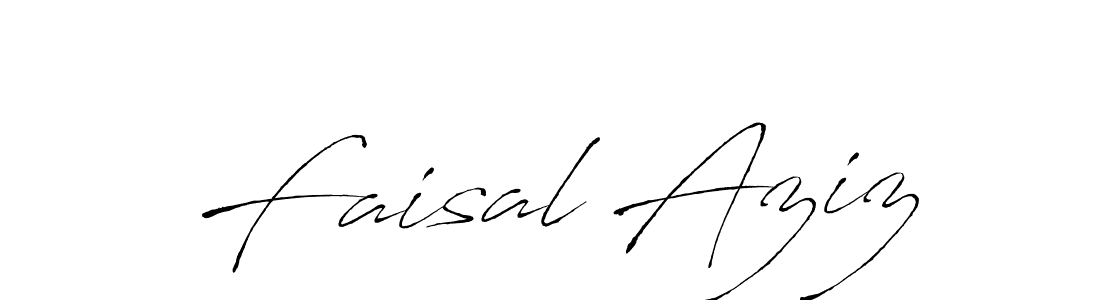 Design your own signature with our free online signature maker. With this signature software, you can create a handwritten (Antro_Vectra) signature for name Faisal Aziz. Faisal Aziz signature style 6 images and pictures png