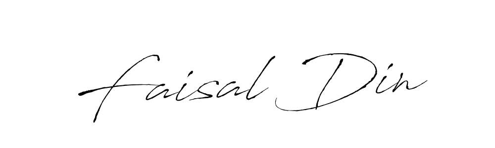 Design your own signature with our free online signature maker. With this signature software, you can create a handwritten (Antro_Vectra) signature for name Faisal Din. Faisal Din signature style 6 images and pictures png