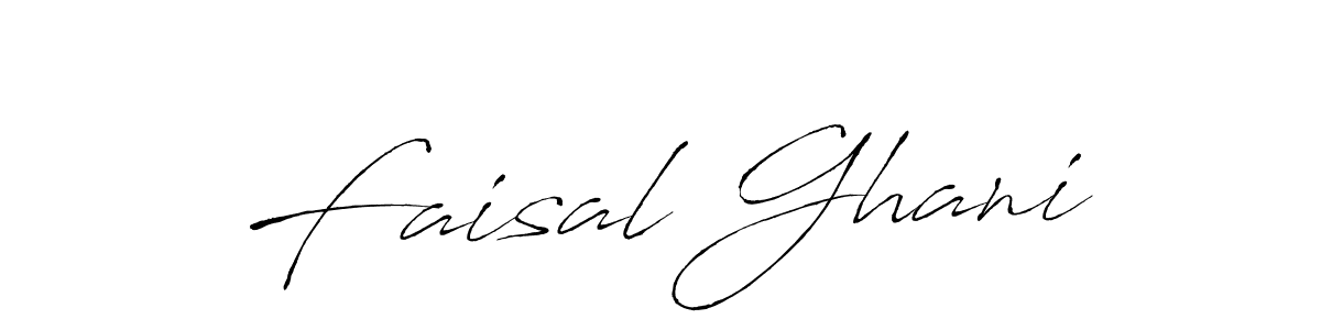 Make a beautiful signature design for name Faisal Ghani. With this signature (Antro_Vectra) style, you can create a handwritten signature for free. Faisal Ghani signature style 6 images and pictures png