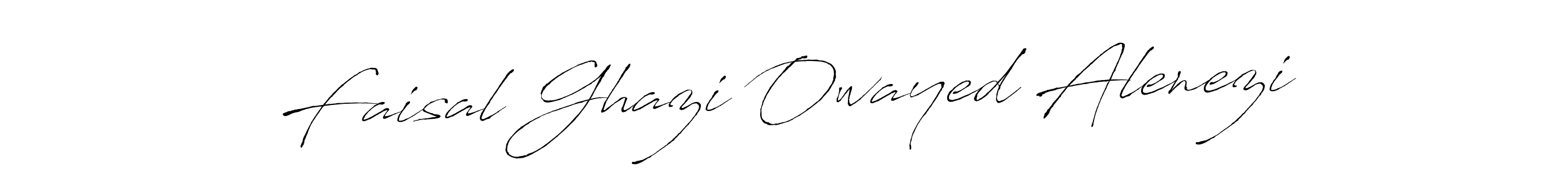 Faisal Ghazi Owayed Alenezi stylish signature style. Best Handwritten Sign (Antro_Vectra) for my name. Handwritten Signature Collection Ideas for my name Faisal Ghazi Owayed Alenezi. Faisal Ghazi Owayed Alenezi signature style 6 images and pictures png