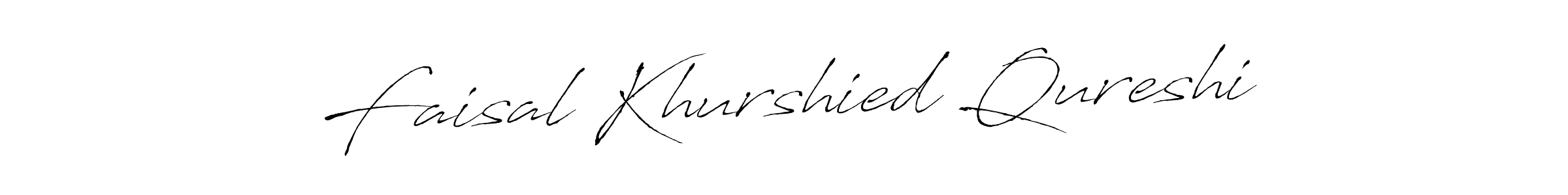 Make a beautiful signature design for name Faisal Khurshied Qureshi. With this signature (Antro_Vectra) style, you can create a handwritten signature for free. Faisal Khurshied Qureshi signature style 6 images and pictures png