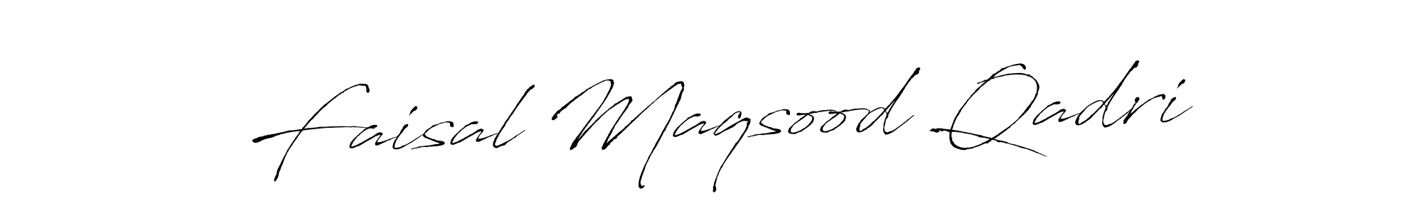 Design your own signature with our free online signature maker. With this signature software, you can create a handwritten (Antro_Vectra) signature for name Faisal Maqsood Qadri. Faisal Maqsood Qadri signature style 6 images and pictures png