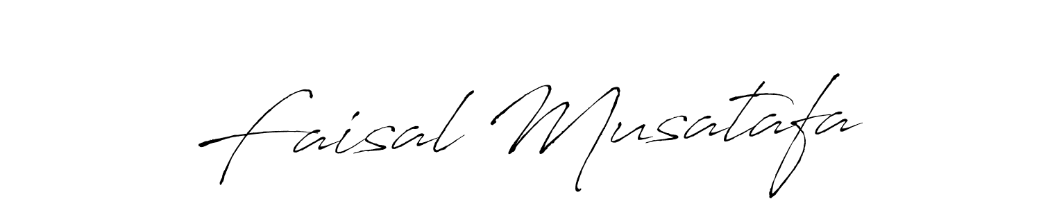 Make a beautiful signature design for name Faisal Musatafa. With this signature (Antro_Vectra) style, you can create a handwritten signature for free. Faisal Musatafa signature style 6 images and pictures png