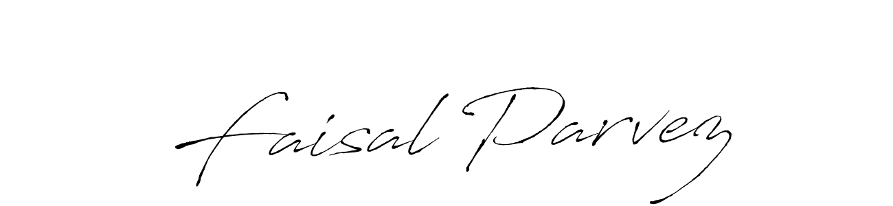 Make a beautiful signature design for name Faisal Parvez. With this signature (Antro_Vectra) style, you can create a handwritten signature for free. Faisal Parvez signature style 6 images and pictures png