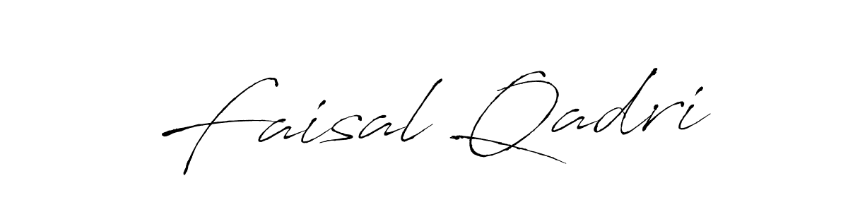 How to make Faisal Qadri name signature. Use Antro_Vectra style for creating short signs online. This is the latest handwritten sign. Faisal Qadri signature style 6 images and pictures png