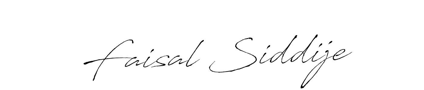 Create a beautiful signature design for name Faisal Siddije. With this signature (Antro_Vectra) fonts, you can make a handwritten signature for free. Faisal Siddije signature style 6 images and pictures png