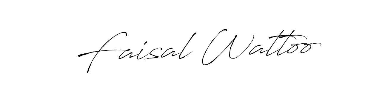 Create a beautiful signature design for name Faisal Wattoo. With this signature (Antro_Vectra) fonts, you can make a handwritten signature for free. Faisal Wattoo signature style 6 images and pictures png