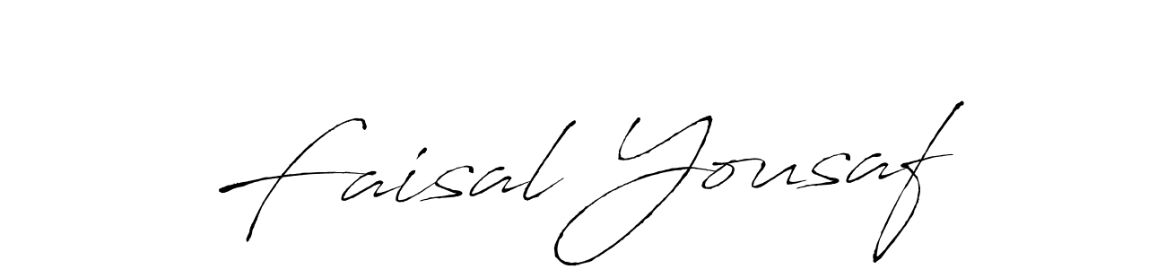 Create a beautiful signature design for name Faisal Yousaf. With this signature (Antro_Vectra) fonts, you can make a handwritten signature for free. Faisal Yousaf signature style 6 images and pictures png