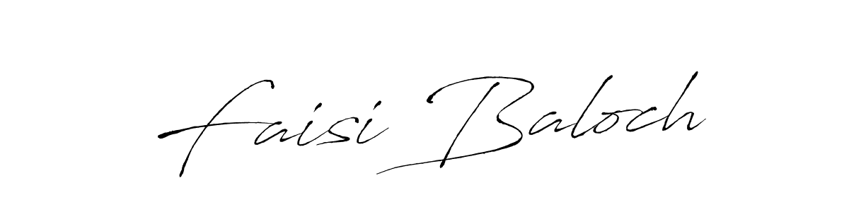 Make a beautiful signature design for name Faisi Baloch. With this signature (Antro_Vectra) style, you can create a handwritten signature for free. Faisi Baloch signature style 6 images and pictures png