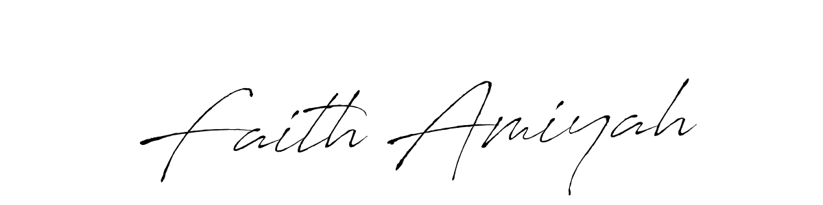 Faith Amiyah stylish signature style. Best Handwritten Sign (Antro_Vectra) for my name. Handwritten Signature Collection Ideas for my name Faith Amiyah. Faith Amiyah signature style 6 images and pictures png